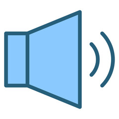 Speaker Blue Icon