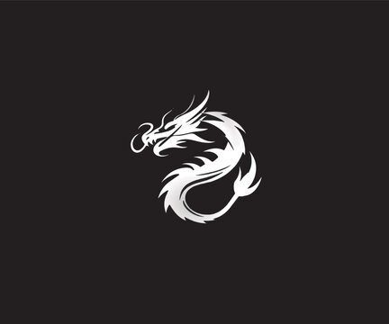 dragon head logo design