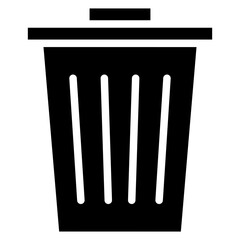 Trash Glyph Icon