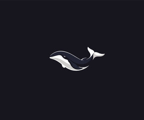 orca logo design template