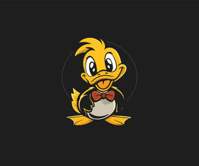 duck logo mascot illustration
