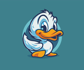 duck logo mascot illustration