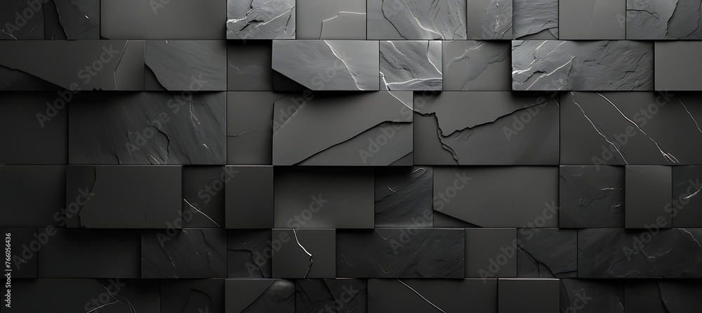 Poster elegance in simplicity: captivating depth of a black brick textured backdrop creates timeless ambian