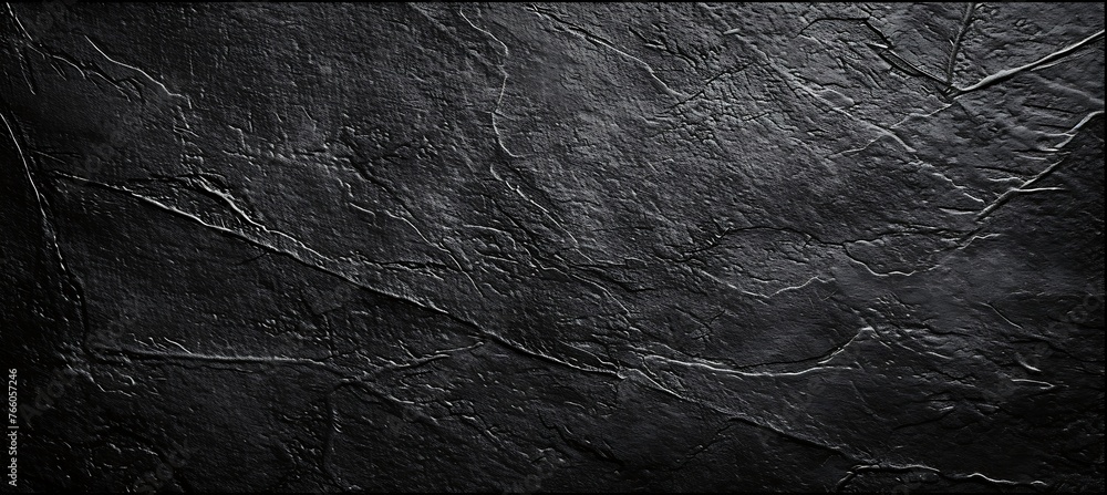 Poster captivating depth: exploring the intricacies of a textured black wall as a dynamic backdrop, evoking