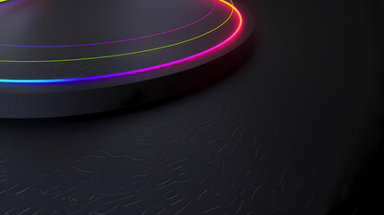 Abstract glowing geometric shapes background