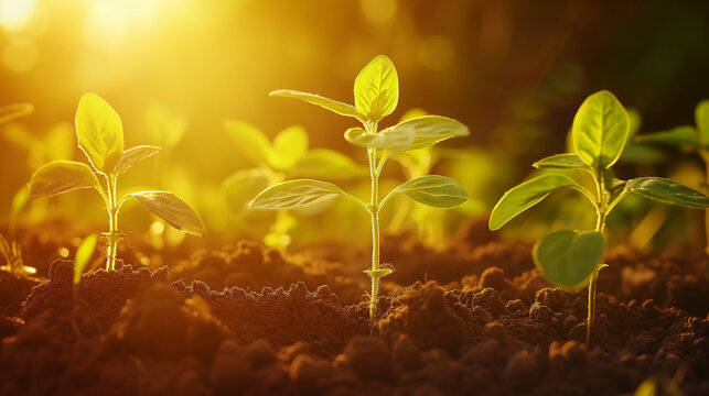 Organic vegetable plot in garden