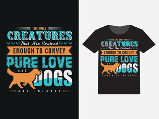 dog quotes t-shirt design concept, dog lover t-shirt design