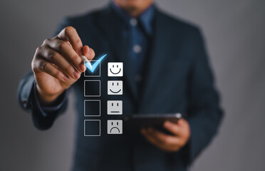 Selective Checkbox comment Smile happy face between sad and normal emotion, Positive emotion,...