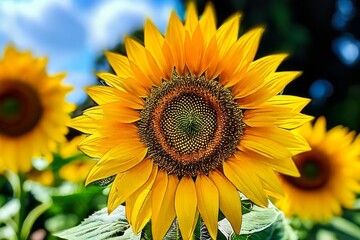 Obraz premium Sunflower Memes Consider using sunflowers ai