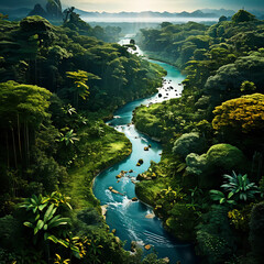 열대우림 - obrazy, fototapety, plakaty