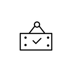 open sign line icon
