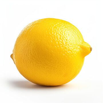 Lemon. Vegetable illustration neatly arranged and isolated on a pure white background. This lively image captures the essence of freshness and good health.