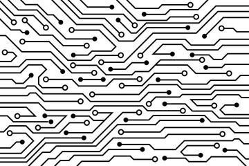 Abstract futuristic circuit board background. High computer technology blue color background. Stock illustration