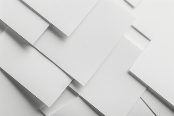 Geometric blank white paper pattern for background