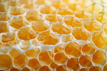 Closeup of honeycomb for background