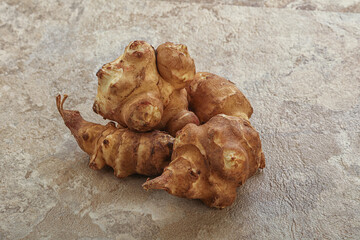 Raw dietary Jerusalem artishoke - topinambur