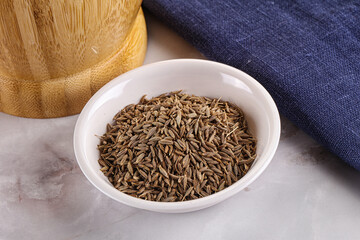 Zeera seeds in the bowl