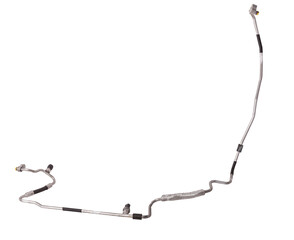 Air conditioning hose for supplying refrigerant or oil for cooling air or heated parts of cars and...