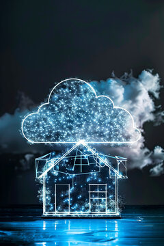 Concept of cloud computing technology for smart home