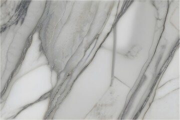 White marble texture with delicate gray veins, suitable for luxury and elegant themes. Generative AI
