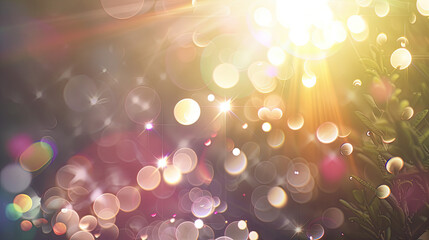 Spring bokeh and lens flare , backdrop 