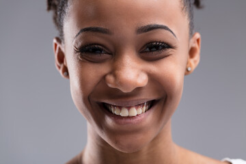Joyful spirit captured with radiant, genuine smile