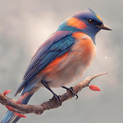 red cardinal on a branch