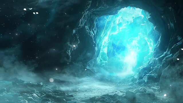 cinematic shot ethereal entity appears. seamless looping overlay 4k virtual video animation background