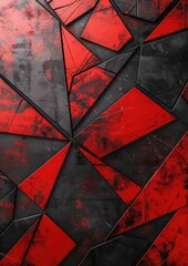 Design a captivating backdrop using abstract red metallic