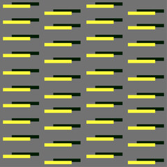 Retro geometric mood Yellow sticks and shadows seamless pattern / / easy to change all color