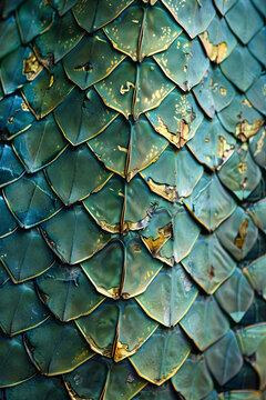 A closeup of a snakeskin texture pattern