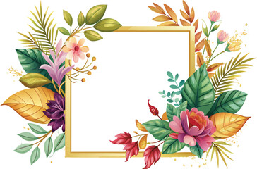 e-gold-frame-with-flowers-and-leaves-on-a-white.eps
