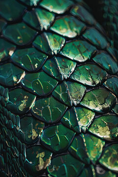 A closeup of a snakeskin texture pattern