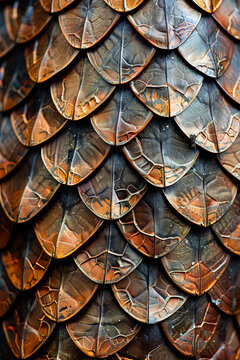 A closeup of a snakeskin texture pattern