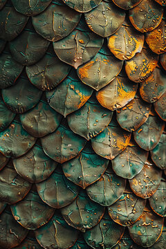 A closeup of a snakeskin texture pattern