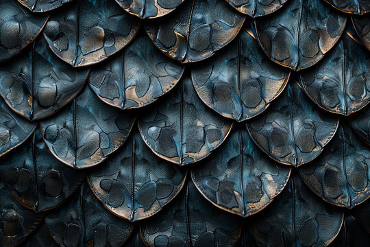 A closeup of a snakeskin texture pattern