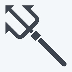 Icon Trident. related to Diving symbol. glyph style. simple design illustration