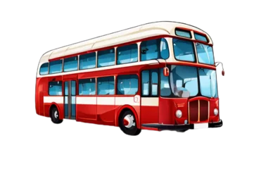 Papier Peint photo Bus rouge de Londres red double decker bus