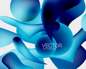 Abstract liquid bubble background. Liquid gradients