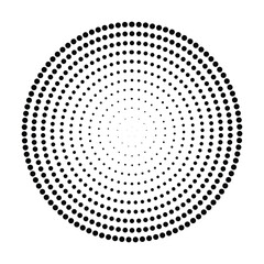 Vector Circular halftone effect