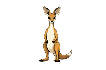kangaroo cartoon illustration