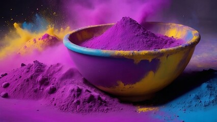  Experience the vibrant colours of holi powder