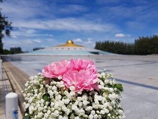 flowers in the temple