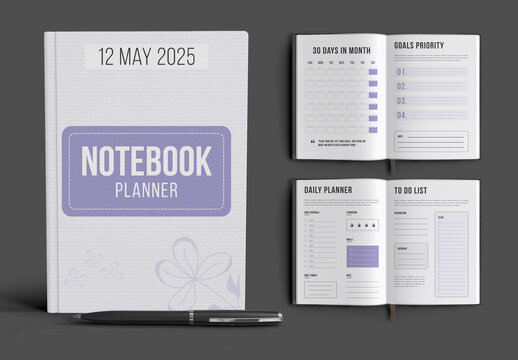 Creative Notebook Planner Template