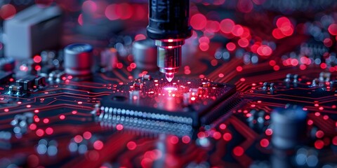 the intricate details of a lab-on-a-chip device a cutting-edge medical and scientific innovation