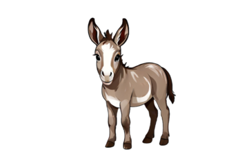 cute donkey cartoon