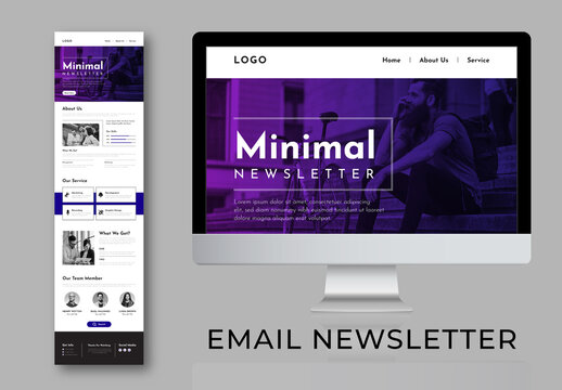 Minimal Email Newsletter Layout