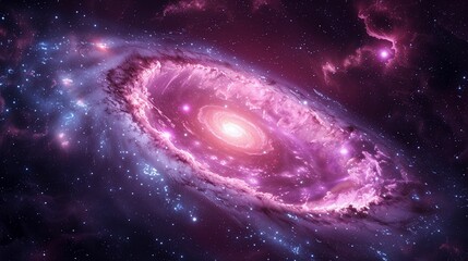 Majestic Spiral Galaxy, Deep Space Exploration, Celestial Beauty