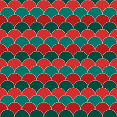 Obraz premium Christmas shade fish scales pattern. fish scales pattern. fish scales seamless pattern. Decorative elements, clothing, paper wrapping, bathroom tiles, wall tiles, backdrop, background.