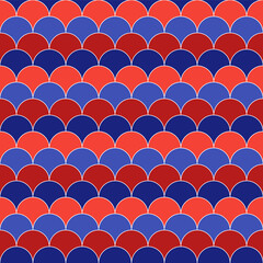 Obraz premium 4th of July shade fish scales pattern. fish scales pattern. fish scales seamless pattern. Decorative elements, clothing, paper wrapping, bathroom tiles, wall tiles, backdrop, background.